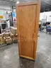WOODEN STORAGE WARDROBE (76IN L X 26IN W X 25IN H)