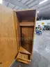 WOODEN STORAGE WARDROBE (76IN L X 26IN W X 25IN H)