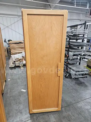 WOODEN STORAGE WARDROBE (76IN L X 26IN W X 25IN H)