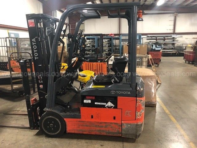 Toyota Electric Forklift - Model: 8FBE15U | AllSurplus