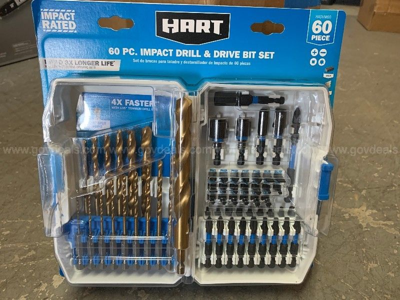 Hart impact discount driver bit set