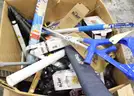 1 Box of Assorted Items/Household/Etc.,  #34022, **PICK UP ONLY**BOX NOT INCLD**