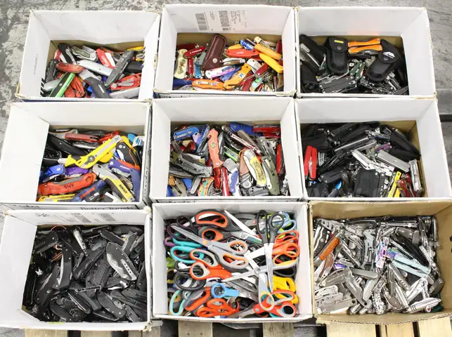 1 Skid of Assorted Knives/Multi-tools/Etc., #34034, **PICK UP ONLY** **SKID NOT INCLD**