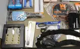 1 Box of Assorted NEW or Lightly Used Items/Tools/Household/Etc., #33890, **PICK UP ONLY**