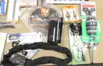 1 Box of Assorted NEW or Lightly Used Items/Tools/Household/Etc., #33890, **PICK UP ONLY**