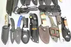 Approximately 9 lbs. of Assorted Fixed Blade Knives, #34187, **PICK UP ONLY**