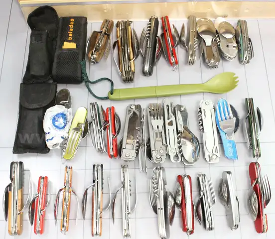 Approx. 9 lbs. of  Assorted Camping/Boy Scout Utensils,  #34401, **PICK UP ONLY**