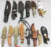 Approximately 9 lbs. of Assorted Fixed Blade Knives, #34406, **PICK UP ONLY**