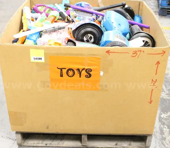 1 Skid of Assorted Toys, #34398, **PICK UP ONLY**TRI-WALL NOT INCLD**