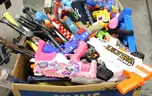 2 Boxes of Assorted Toys/etc.,  #34491, **PICK UP ONLY**  **BOXES NOT INCLD**