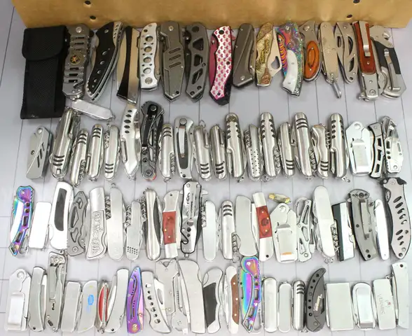 Approximately 13 lbs. of Assorted Silver Tone Knives, #34626