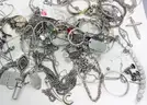 Approx. 4 lbs. of Silver TONE Jewelry, #33636