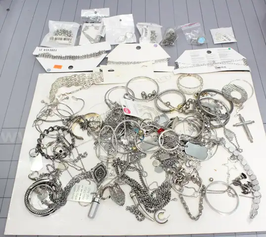 Approx. 4 lbs. of Silver TONE Jewelry, #33636
