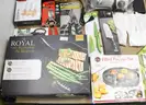 1 Box of Assorted NEW or Lightly Used Items/Tools/Household/Etc., #34032, **PICK UP ONLY**