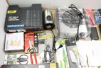 1 Box of Assorted NEW or Lightly Used Items/Tools/Household/Etc., #34032, **PICK UP ONLY**