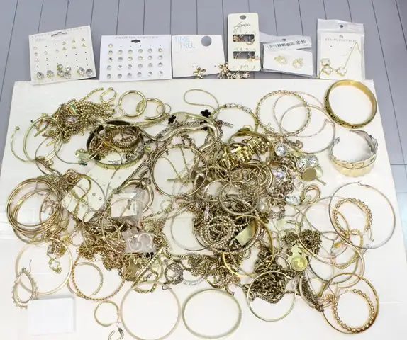 Approximately 3 lbs. of Gold TONE Jewelry, #33638