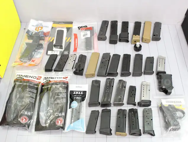 Assorted Gun Magazines/Parts/Etc., #34147, **PICK UP ONLY**  **SHIPPING NOT AVAILABLE**
