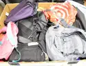 1 Small Tri-Wall of Assorted Bags/Backpacks/etc., #34798, **PICK UP ONLY** **TRI-WALL NOT INCLD**