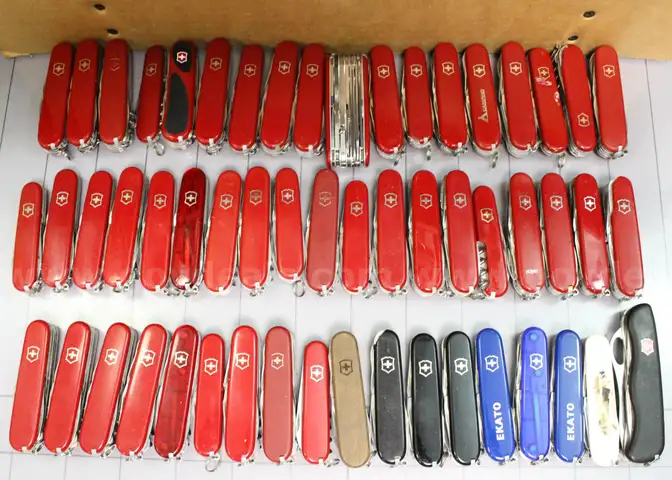 Approx. 10 lbs. Assorted Victorinox/Swiss Army  Knives, #34011