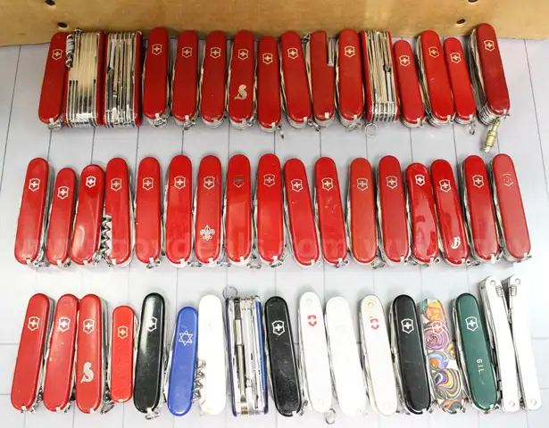 Approx. 10 lbs. Assorted Victorinox/Swiss Army  Knives, #34014