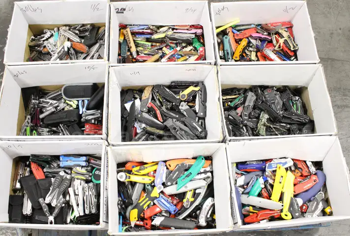 1 Skid of Assorted Knives/Multi-tools/Etc., #34868, **PICK UP ONLY** **SKID NOT INCLD**