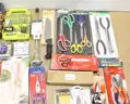 1 Box of Assorted NEW Items/Tools/Household/Etc.,  #34395, **PICK UP ONLY**