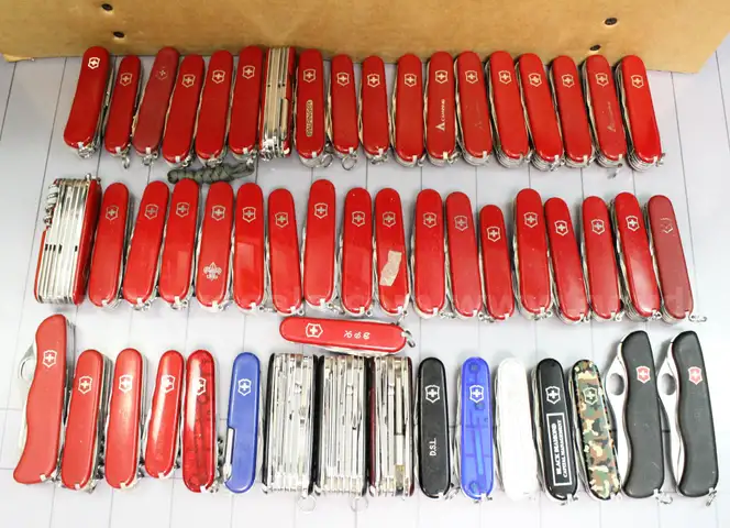 Approx. 10 lbs. Assorted Victorinox/Swiss Army  Knives, #34015