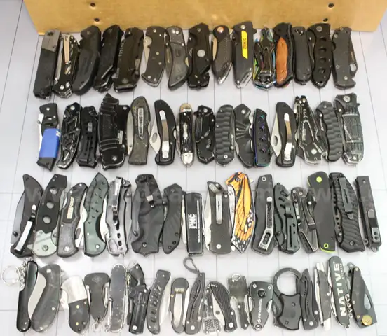 Approximately 12 lbs. of Assorted Black Knives, #34702