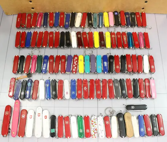 Approximately 6 lbs. Assorted SMALL Victorinox/Swiss Army  Knives, #34043