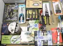 1 Box of Assorted NEW or Lightly Used Items/Tools/Household/Etc., #35034, **PICK UP ONLY**