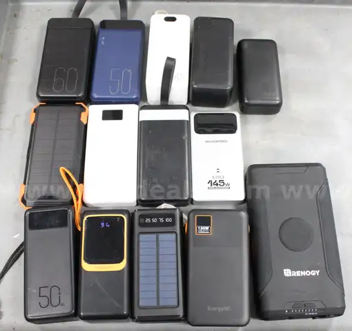 1 Box of Assorted Batteries/Chargers/Etc., #34802, **PICK UP ONLY**