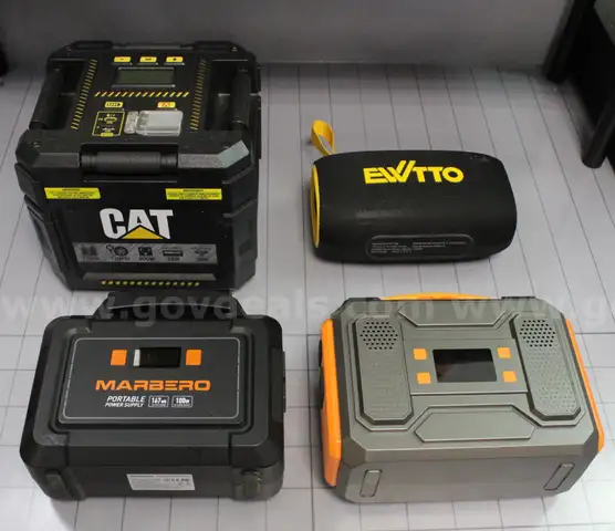 1 Box of Assorted Charger Batteries/Power Stations, #34804, ***PICK UP ONLY***