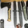 Approx. 6 lbs. of Assorted Brand-Name Fixed Blade Knives, #34427