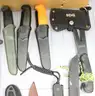 Approx. 6 lbs. of Assorted Brand-Name Fixed Blade Knives, #34427