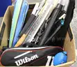 1 Box of Assorted Sporting Goods/etc.,  #35222, **PICK UP ONLY**