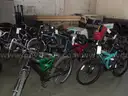 19 Abandoned Bicycles, 1 Battery Powered Bike