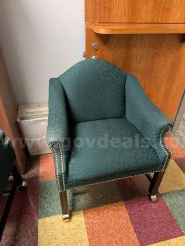 Upholstered Rolling Guest Chair(207646 TM)