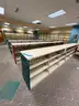 Lot containing various sizes, styles, and configurations library book and utility shelving.