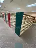 Lot containing various sizes, styles, and configurations library book and utility shelving.