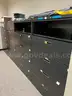 Lot containing office suite pieces, office cubicles, filing cabinets, office chairs.