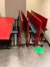 Lot containing office suite pieces, office cubicles, filing cabinets, office chairs.