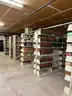 Lot containing various sizes, styles, and configurations library book shelving (books included)