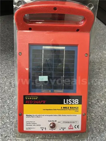 Lot of 2 NIB Zareba Solar Powered Electric Fence Controllers