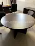 Lot Containing office furniture with round table and assorted office seating.