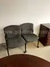 Lot Containing office furniture with round table and assorted office seating.