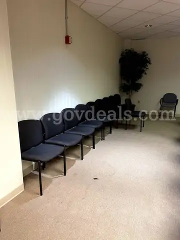 Conference chair lot – black fabric with gold-speckle upholstery