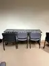 Conference chair lot – black fabric with gold-speckle upholstery