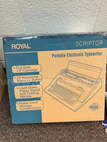 Royal Scriptor portable electronic typewriter – new in box