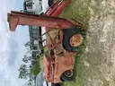 old scrap fork lift