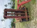 old scrap fork lift
